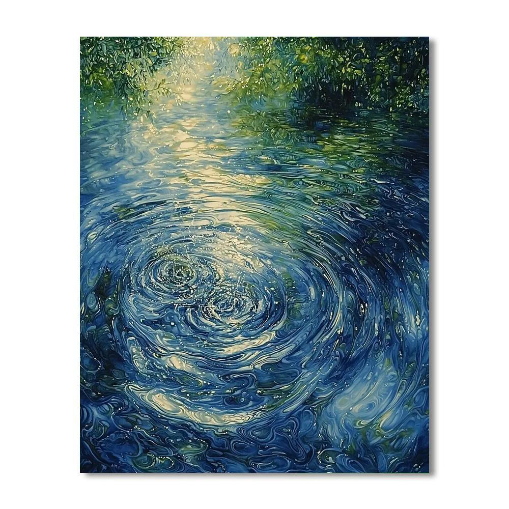 Caravaggio Inspired Ripples Of Change  Numbered Painting Kits