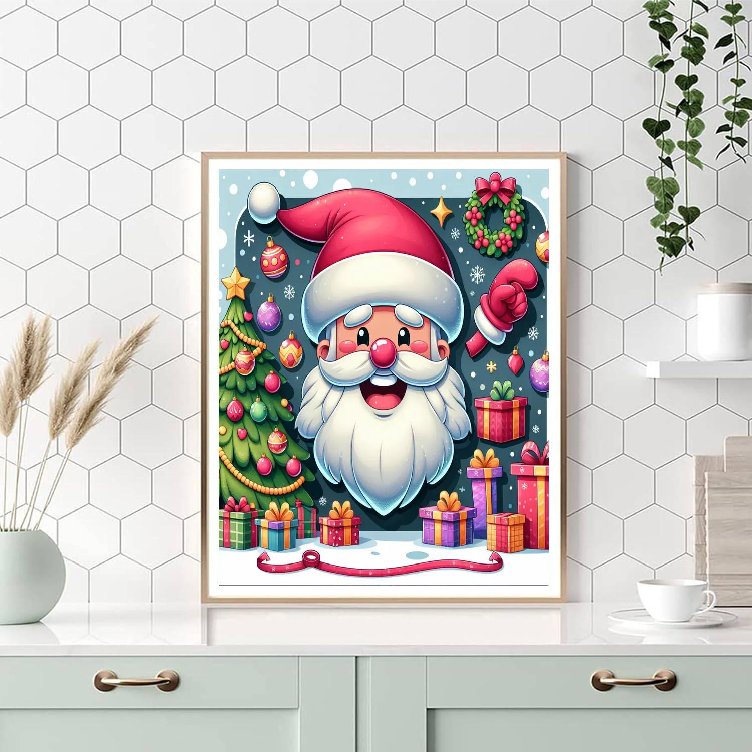 Jolly Santa Numbered Painting Kits