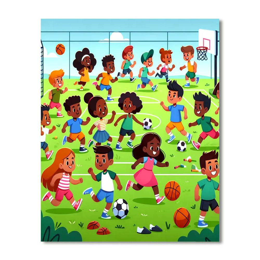 Sports Adventure Extravaganza Paint By Color