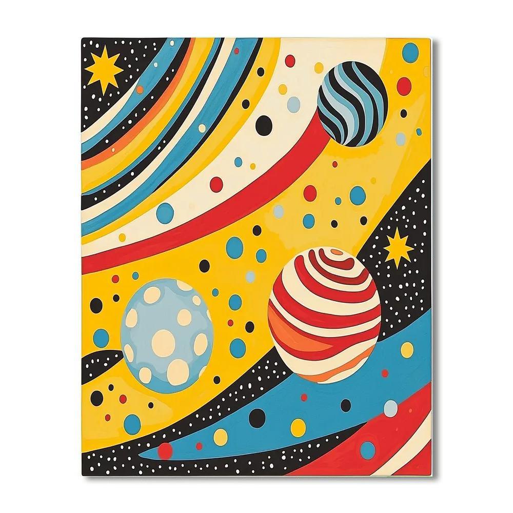Yayoi Kusama Inspired Solar Radiance  DIY Paint By Numbers