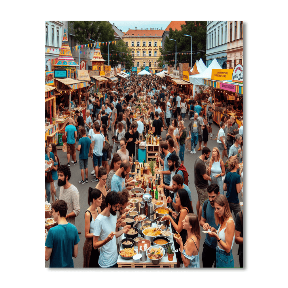 The International Street Food Festival - Hungary Paint By Color
