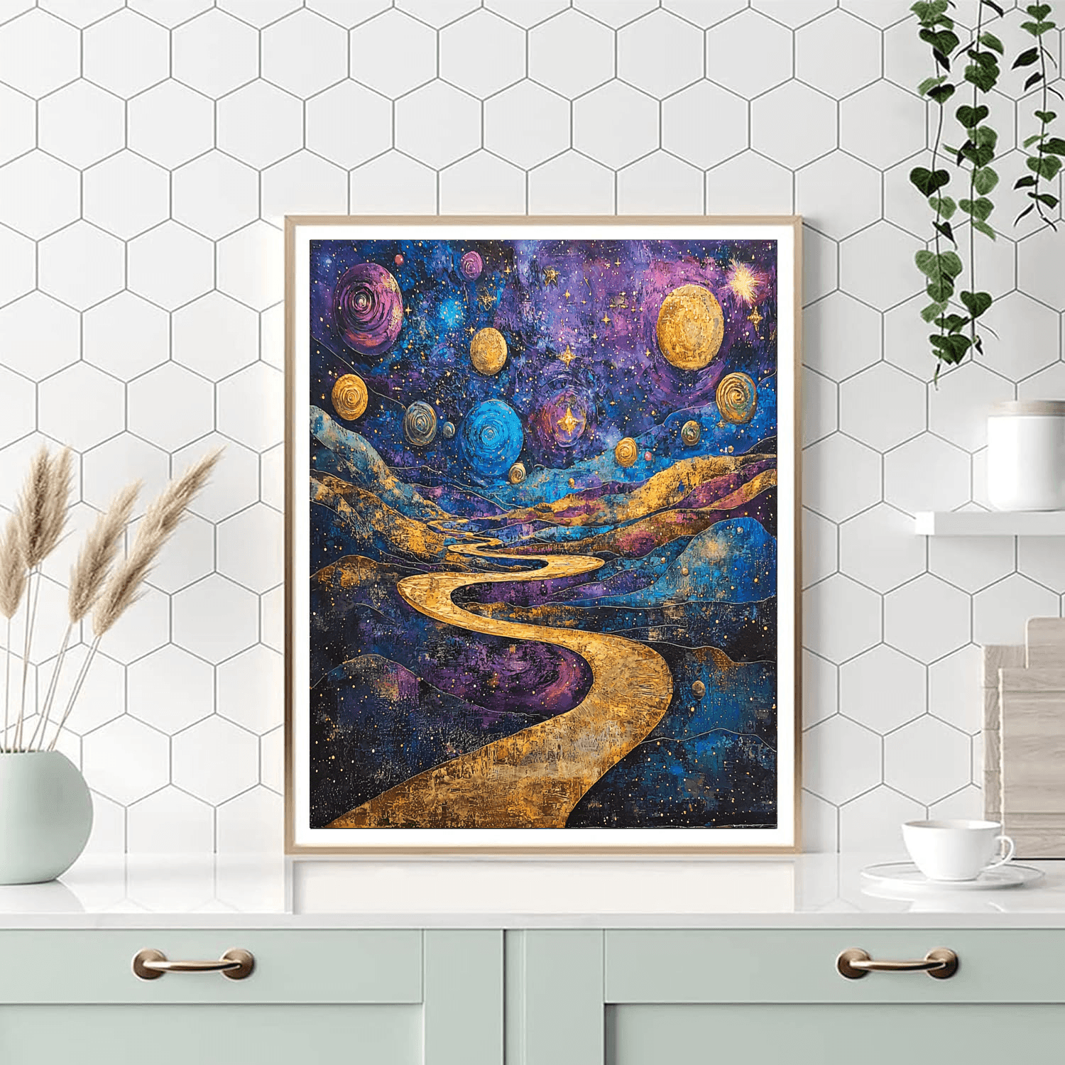Salvador Dali Inspired Celestial Wonders Of The Cosmos  Paint By Numbers Art
