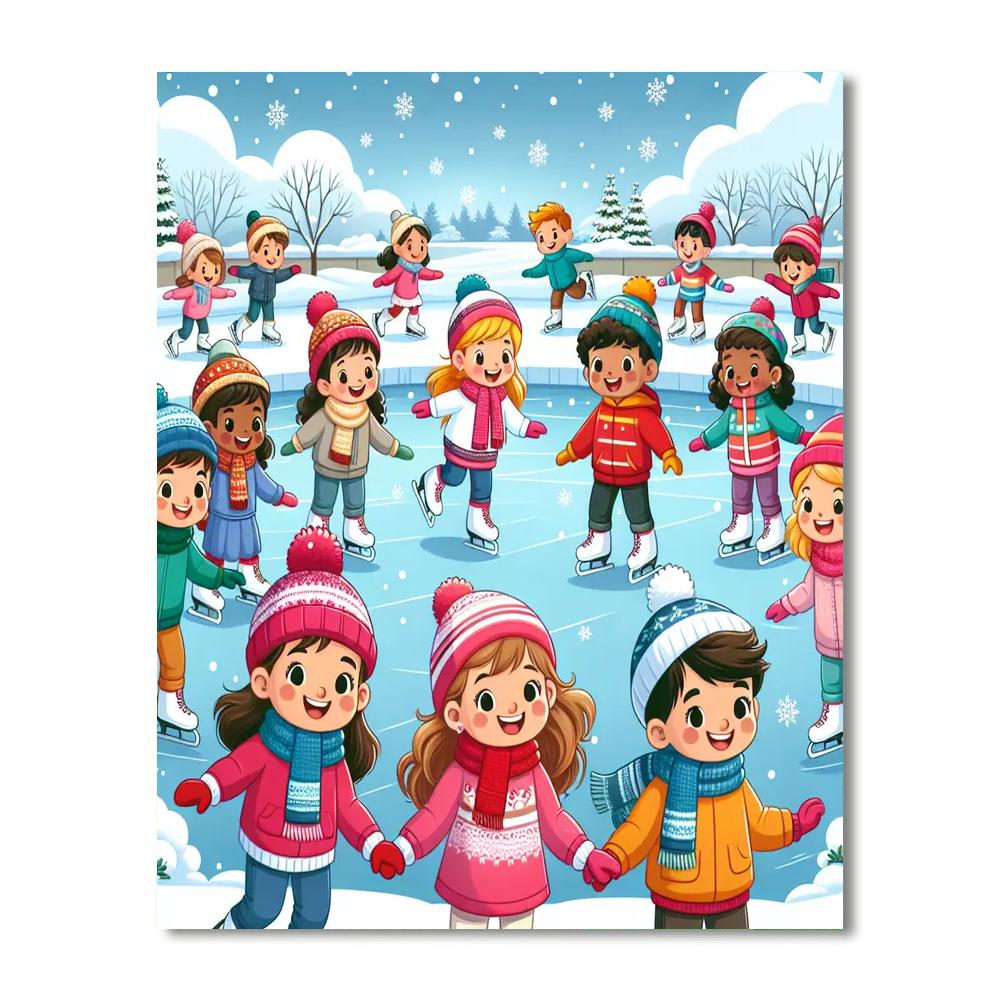 Winter Wonderland Scenes Paint By Numbers
