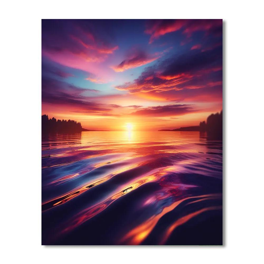 Luminous Summer Sunset DIY Paint By Numbers