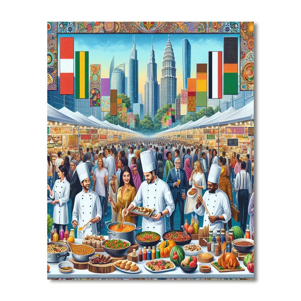 Gulfood Festival - United Arab Emirates Paint By Numbers Kits
