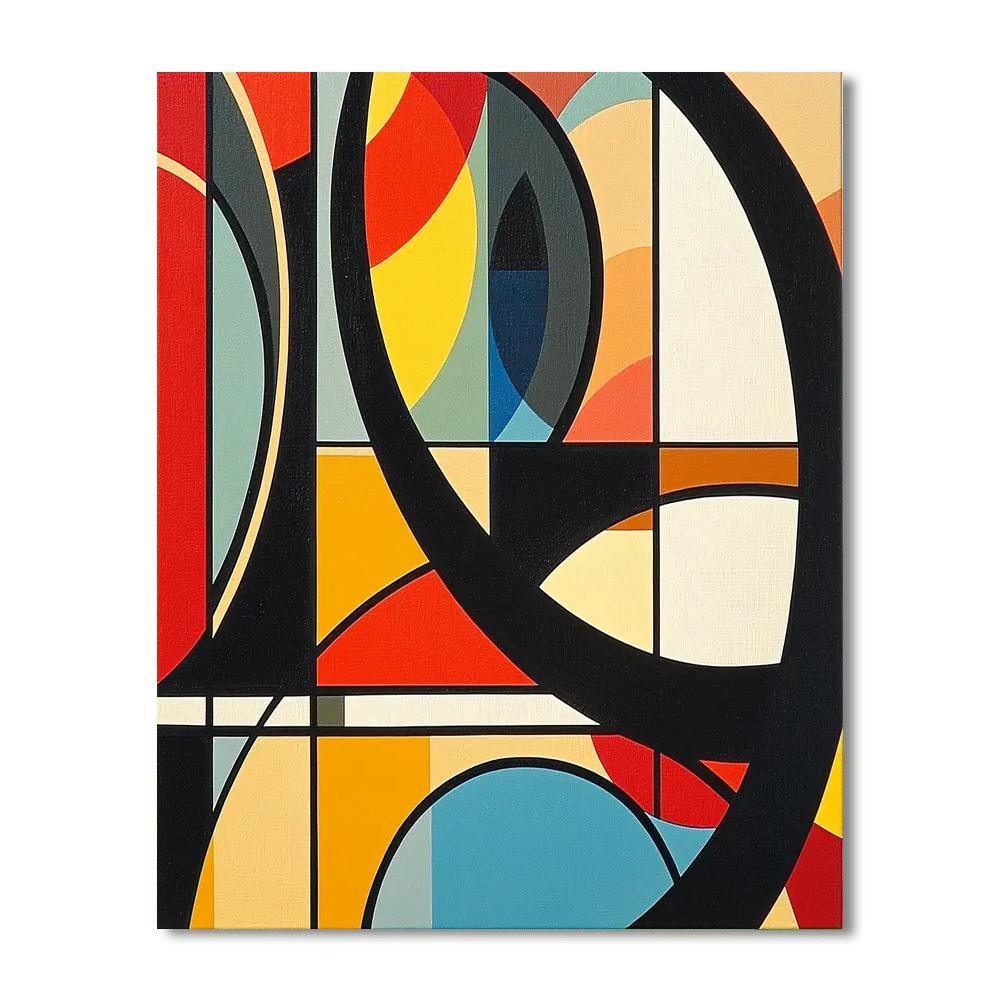 Fernand Leger Inspired Harmonious Urban Rhythm  Painting By Numbers Kit