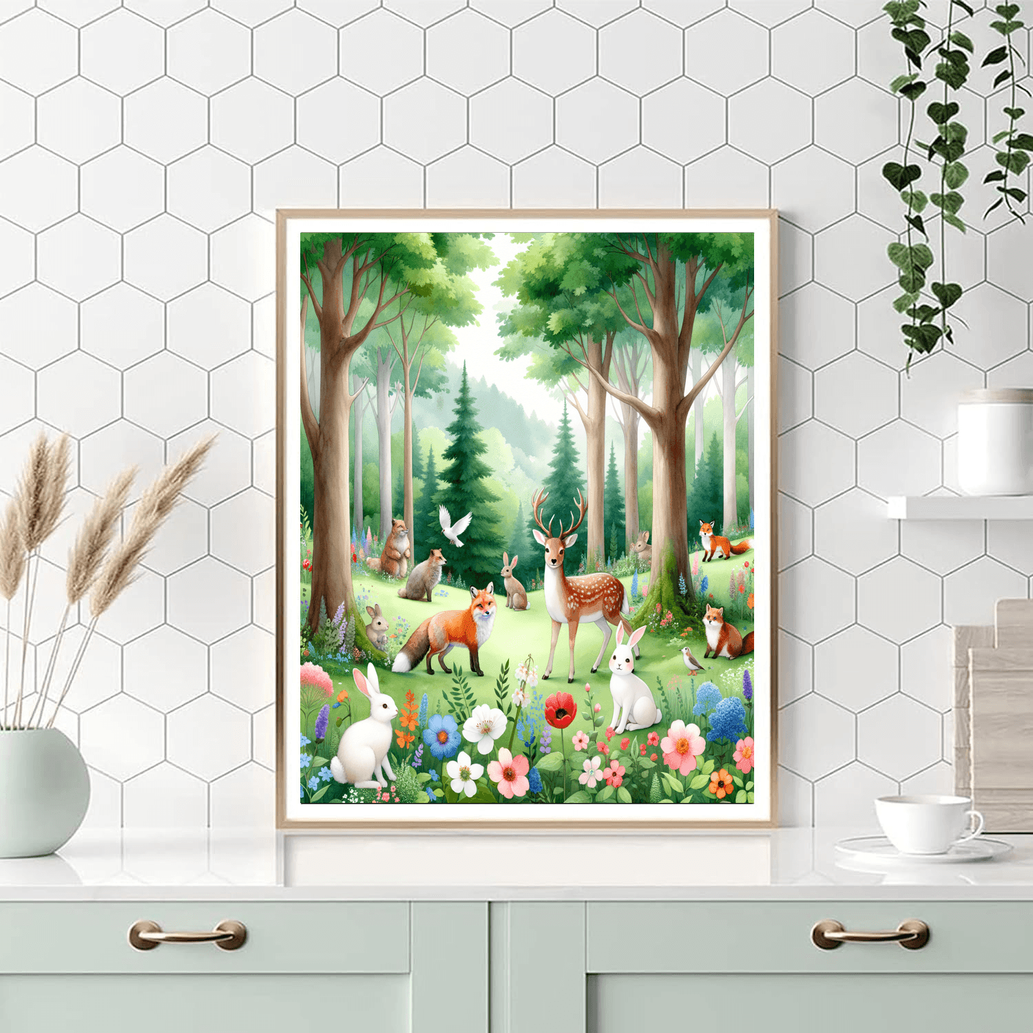 Cuddly Forest Friends Painting Number Kit