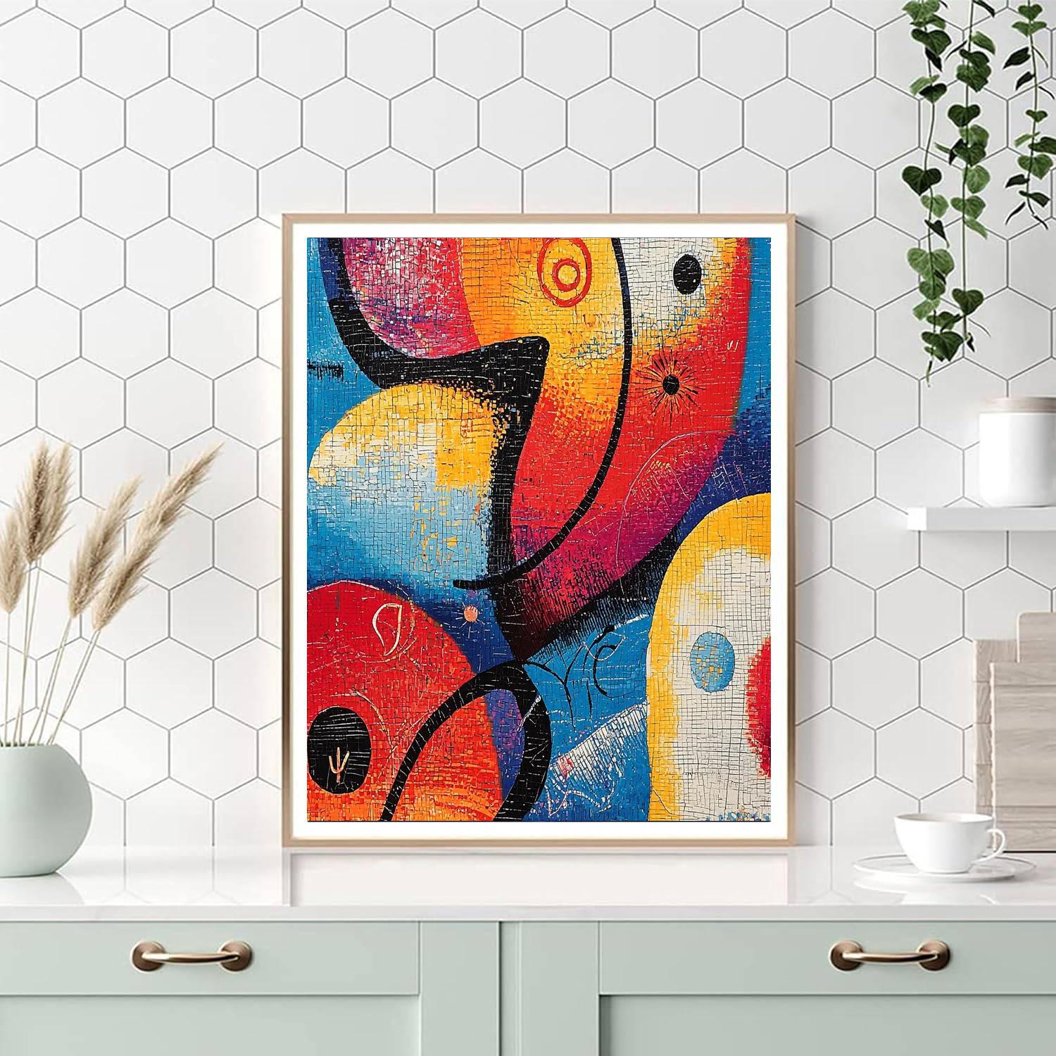 Joan Miró Inspired Mystic Elements  Paint By Numbers Art