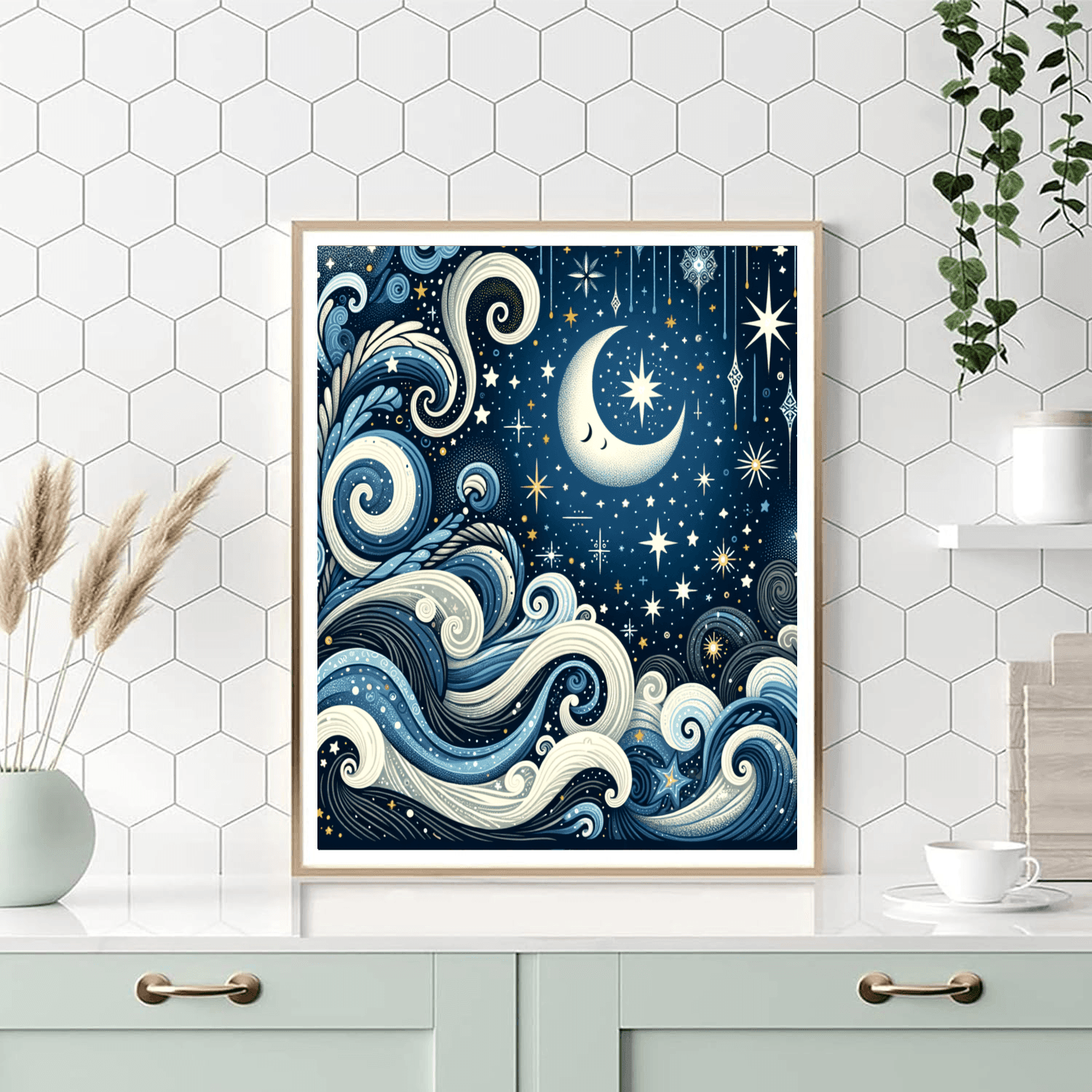 Starry Night Whimsy DIY Paint By Numbers