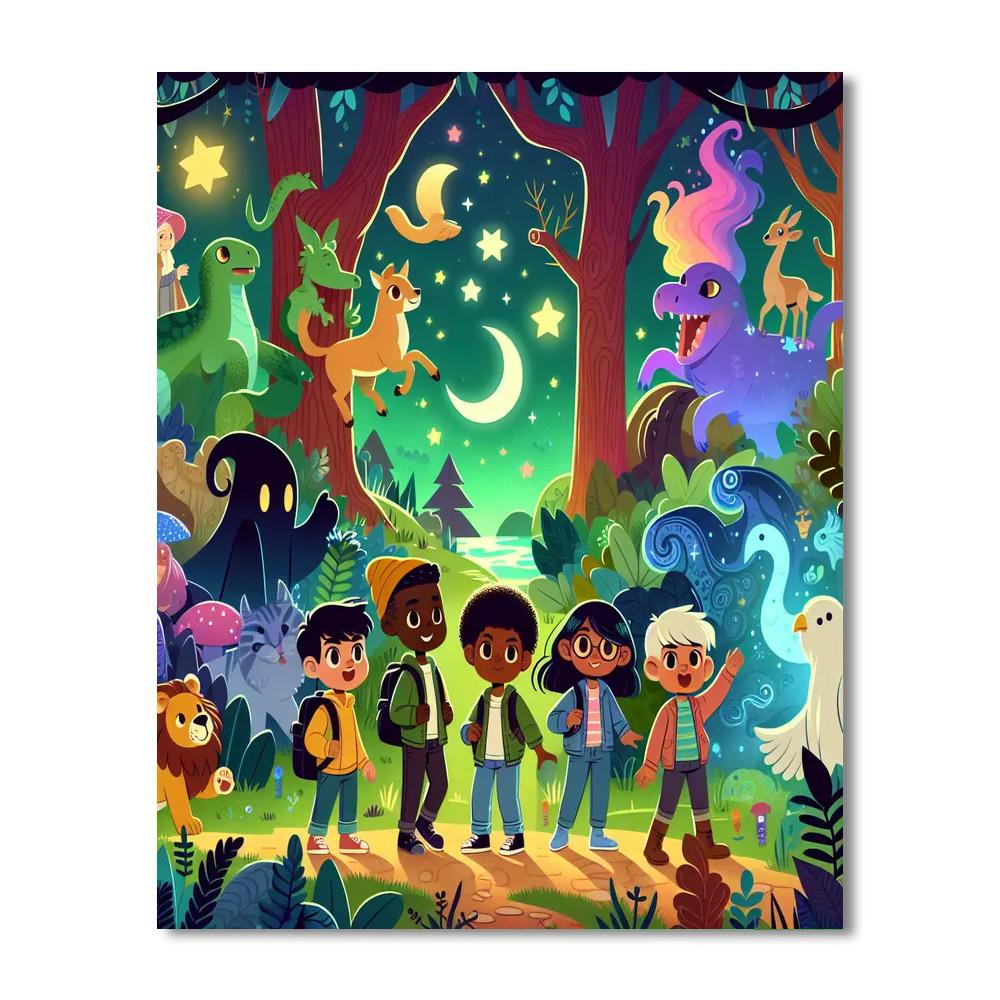 Mystic Fairytale Forest Paint By Number