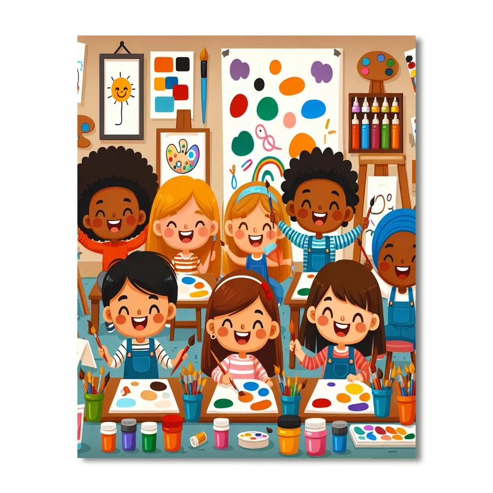 Joyful Art Adventure Painting By Numbers Kit