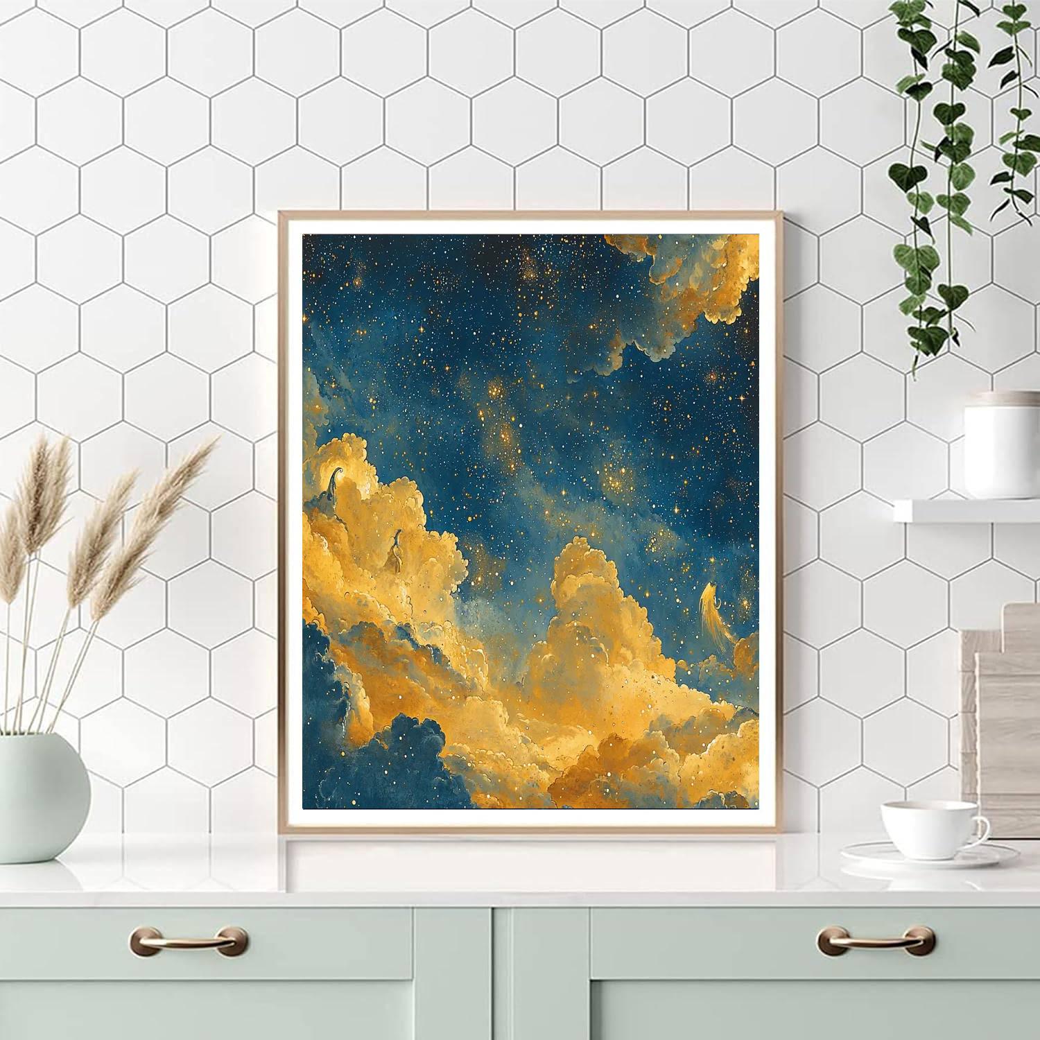 Blake Inspired Blake's Visionary Sky  Number Painting