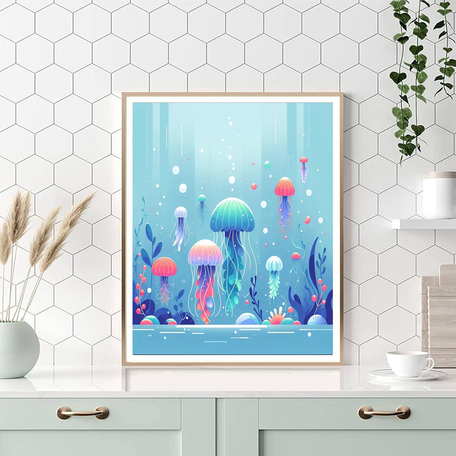 Joyous Jellyfish Jubilee Painting Number Kit