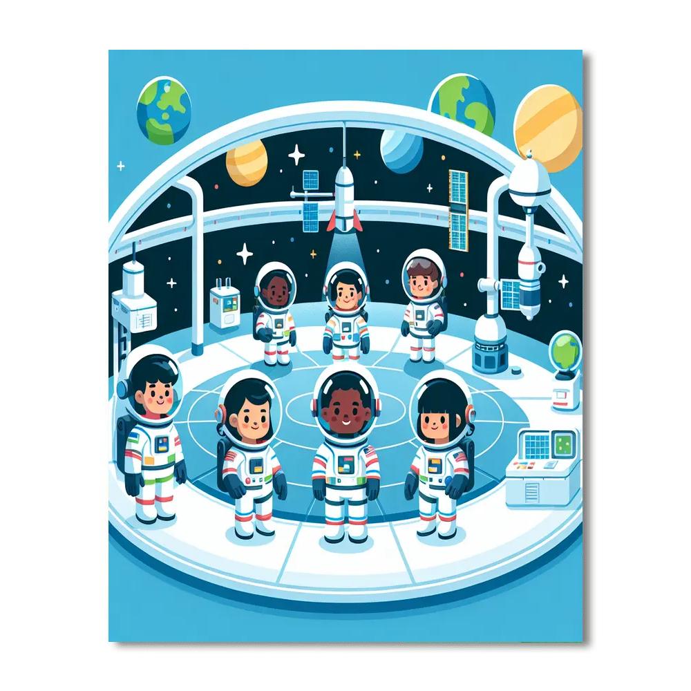 Space Station Journey Paint By Number