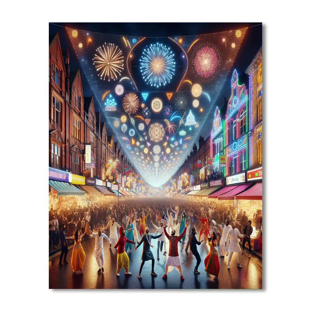 Diwali Festival - Leicester, England Paint By Color