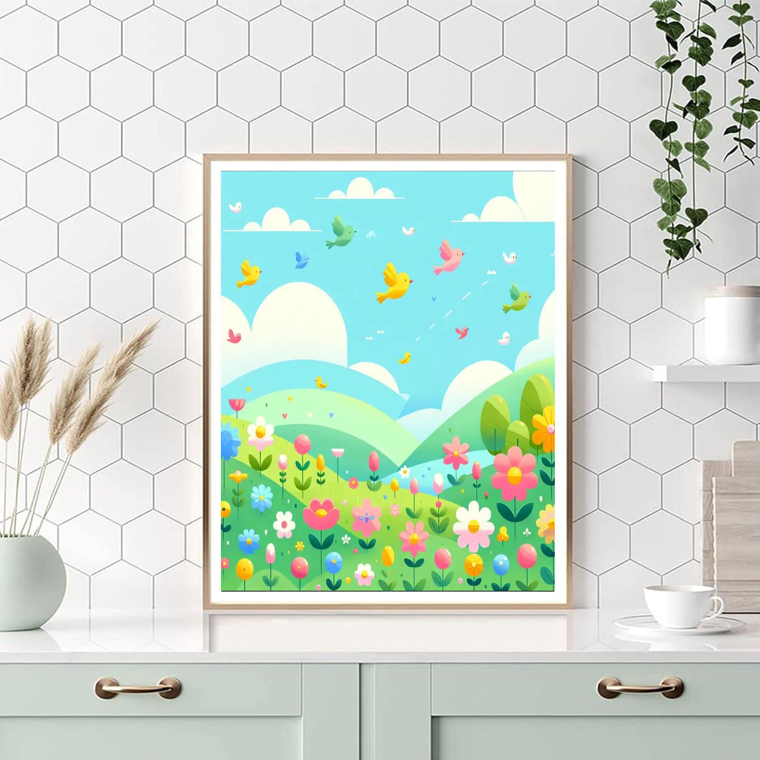 Springtime Spectacular Paint By Numbers Art