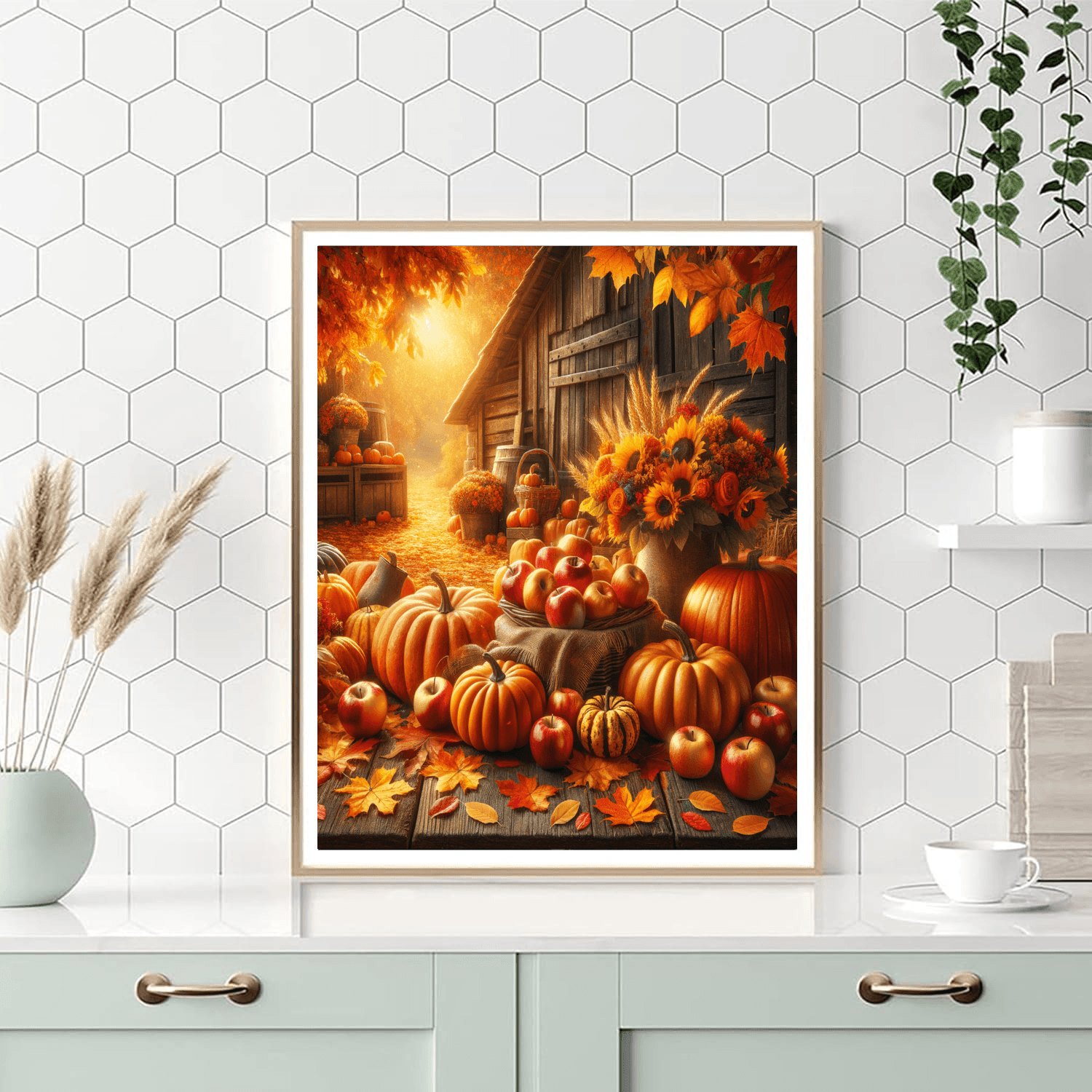 Charming Harvest Day Paint By Numbers Art