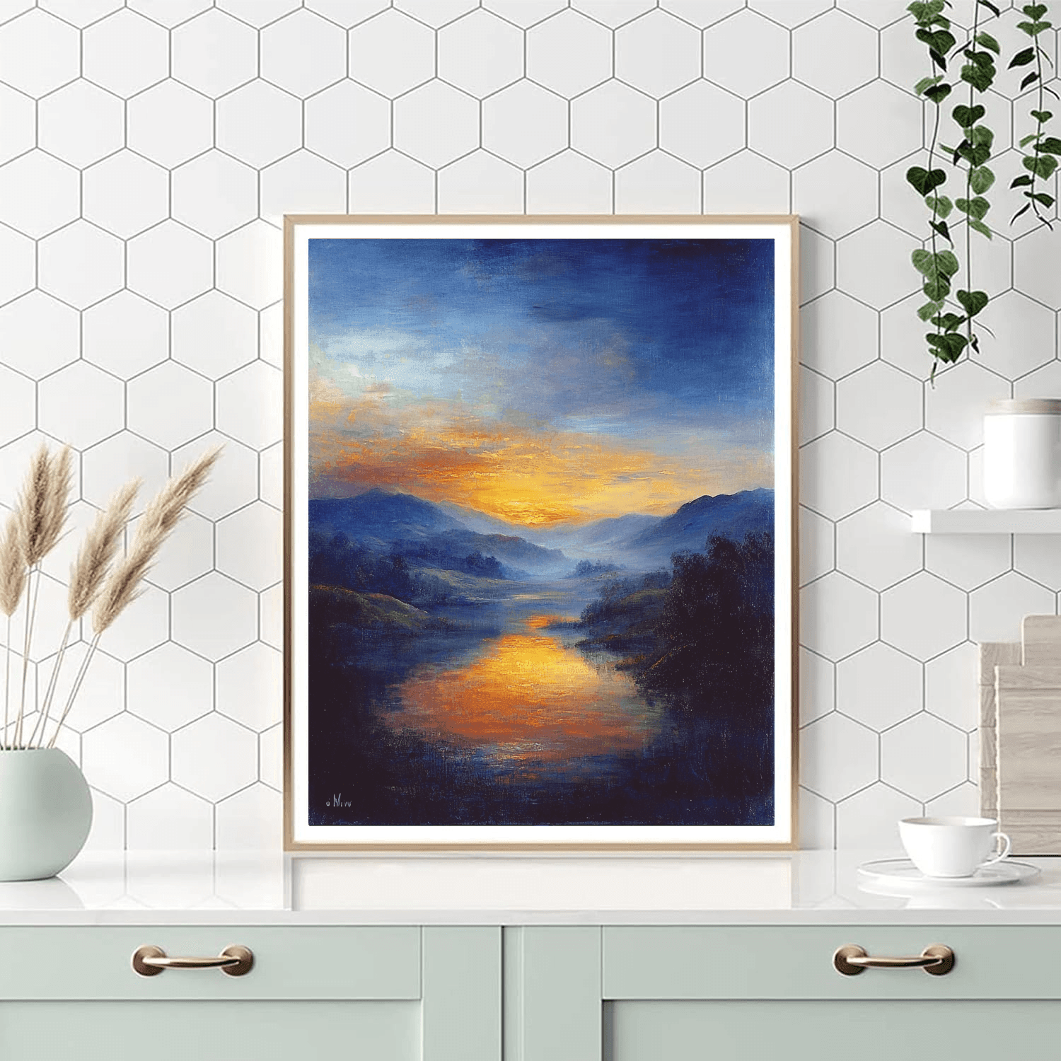 Turner Inspired Tranquil Evening  Paint By Number
