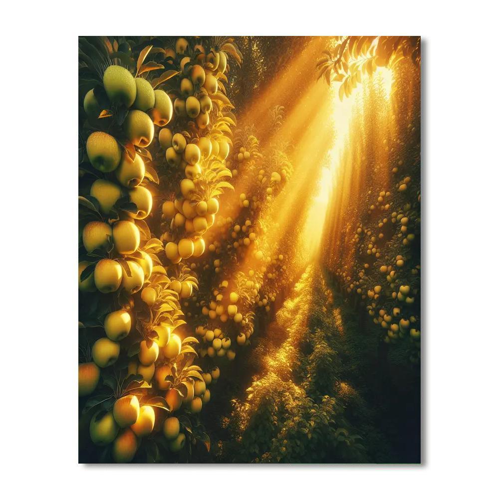 Golden Orchard Bliss Paint By Number