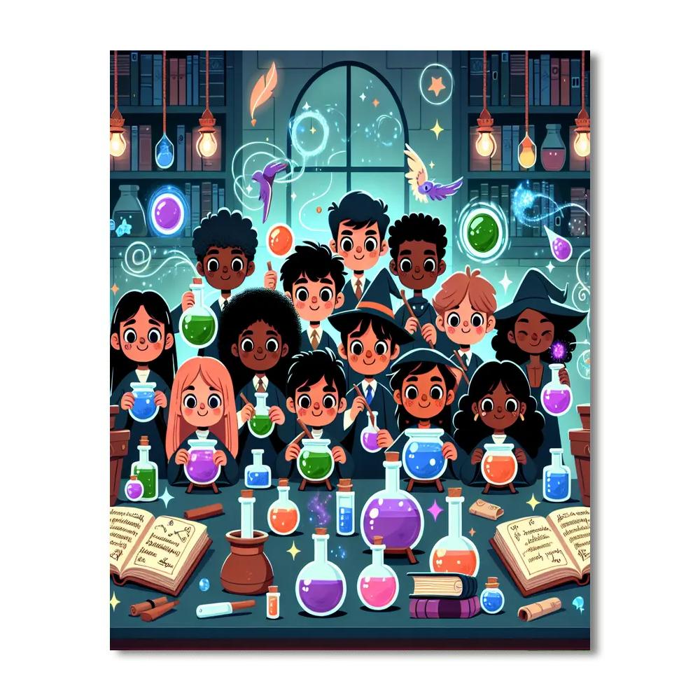 Magic Potions Class Paint By Number