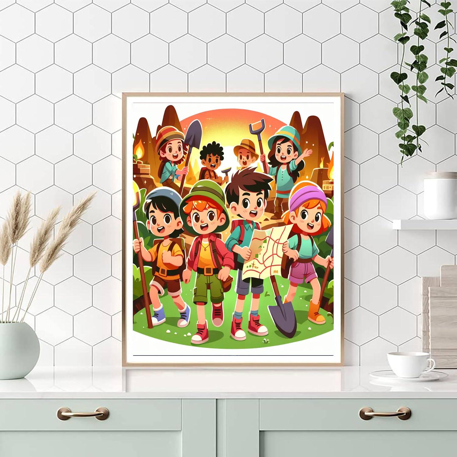 Treasure Hunter’s Journey Number Painting