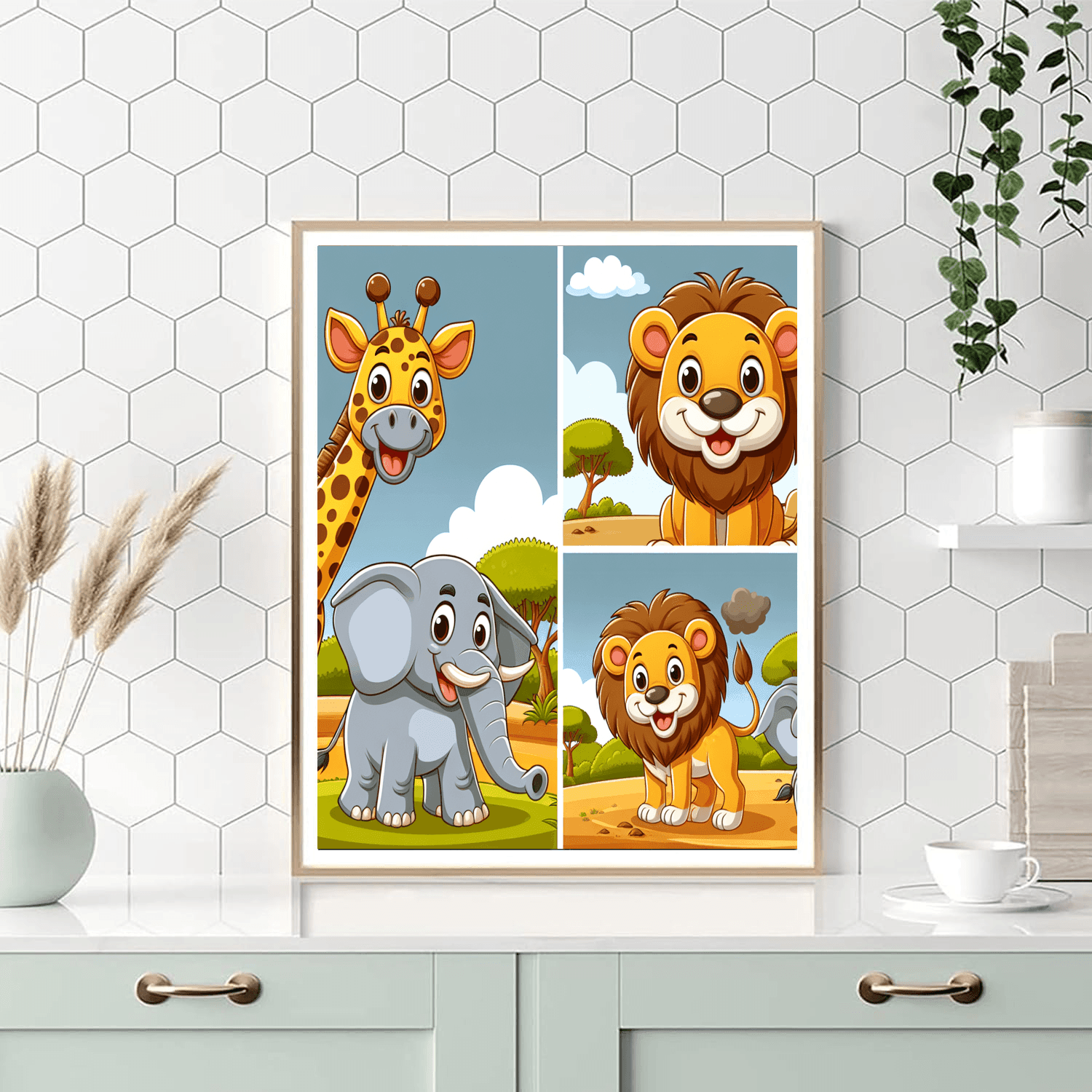 Silly Safari Fun Paint By Number