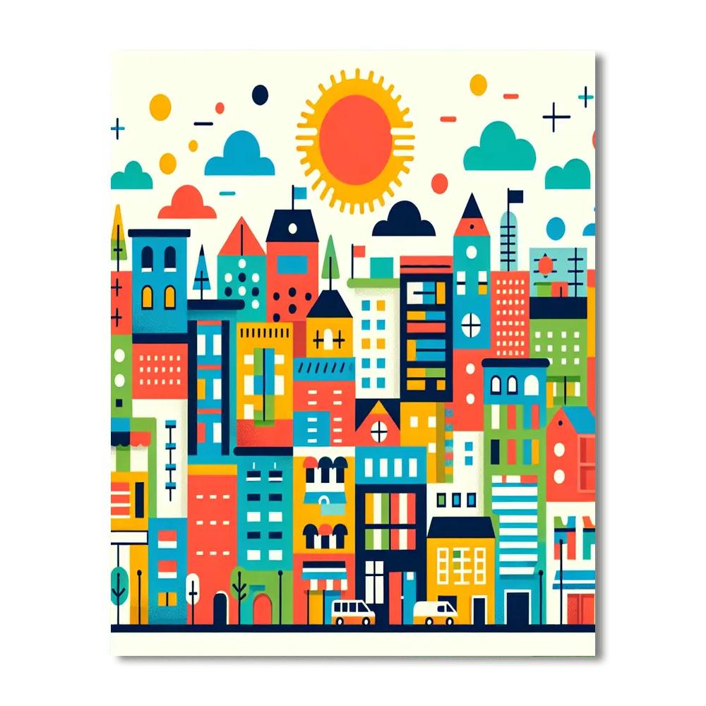 Cityscape Explorer Paint By Numbers Art