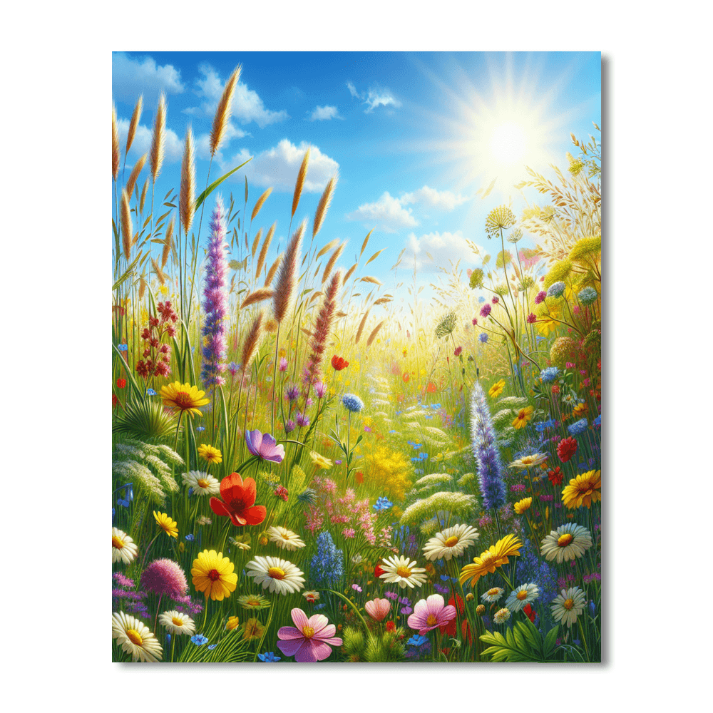 Gentle Summer Meadow Painting By Numbers Kit