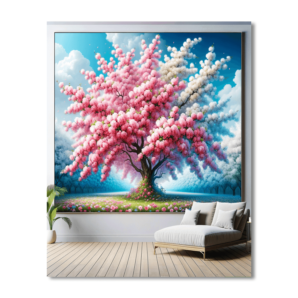 Radiant Blossom Tree DIY Paint By Numbers