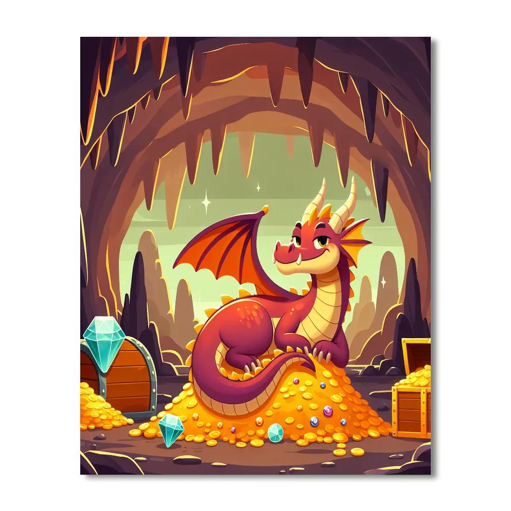 Royal Dragon's Lair Number Painting