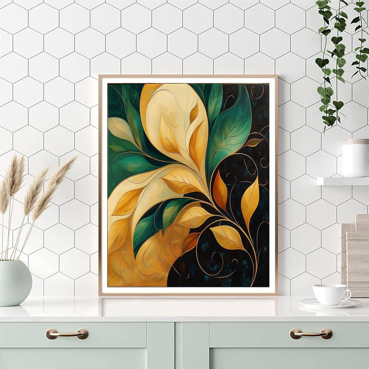 Alphonse Mucha Inspired Echoes Of Autumn Harmony  Paint By Numbers Kits