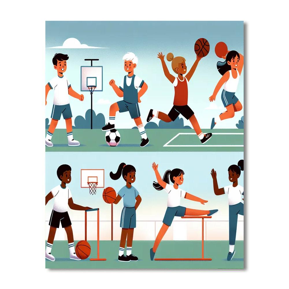 Energetic Sports Bonanza Paint By Number