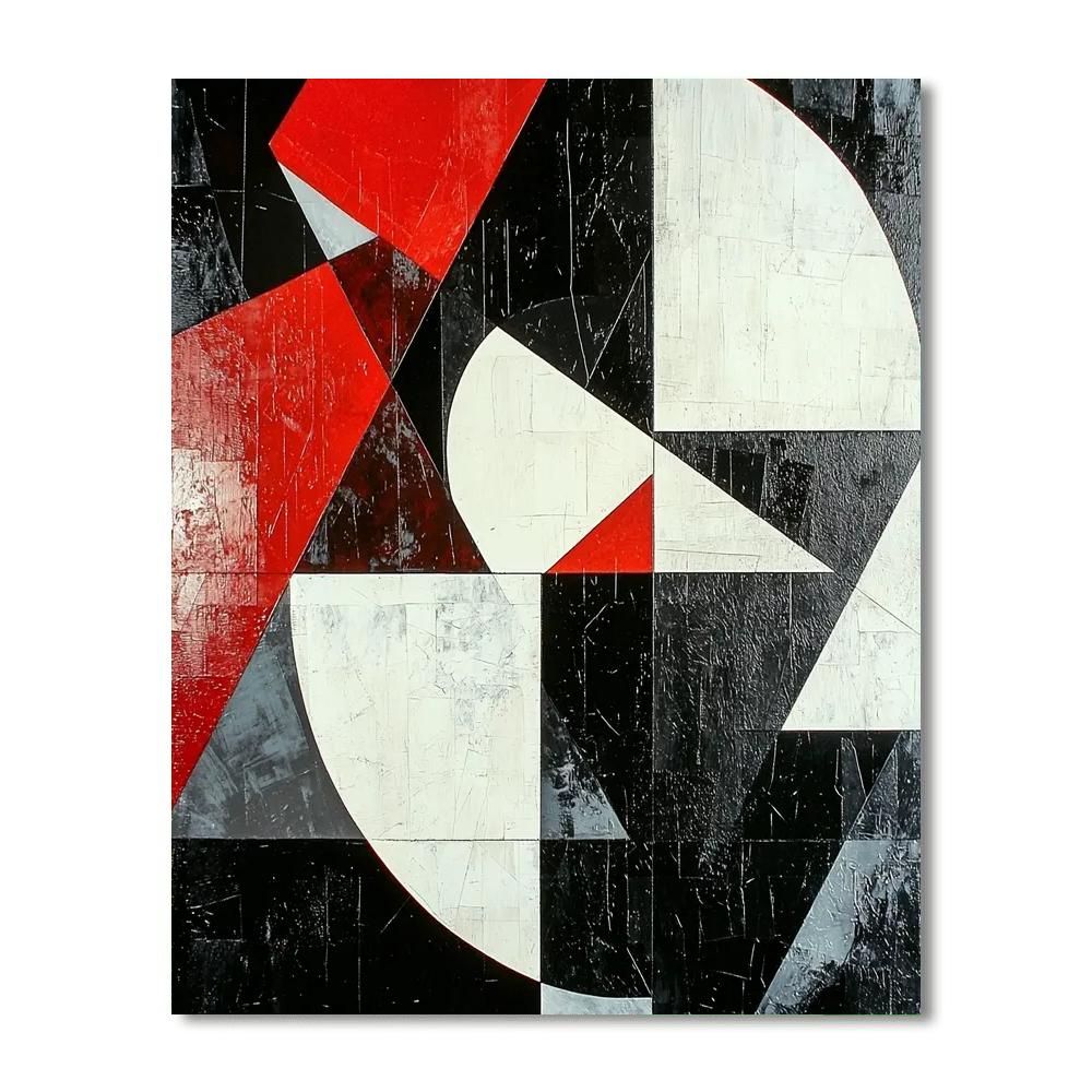 Kazimir Malevich Inspired Interplay Of Forms  Paint By Color