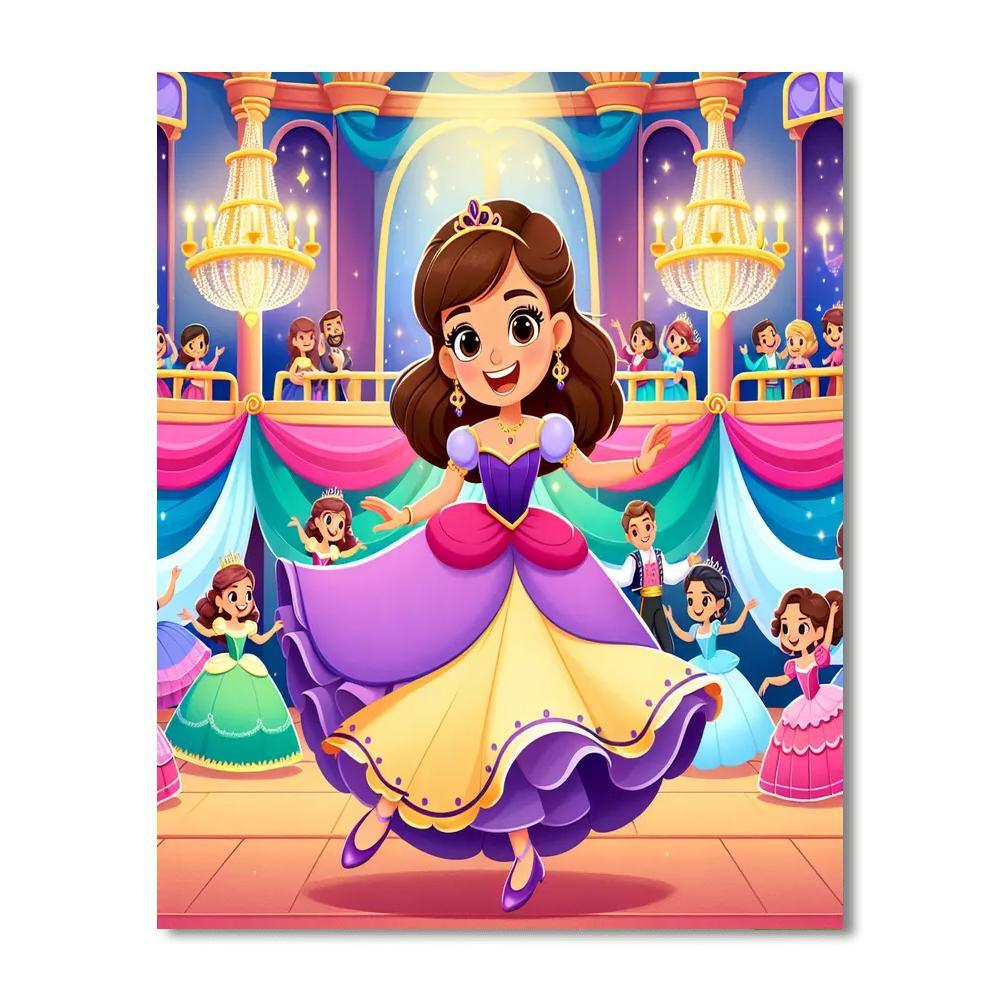 Magical Princess Ball Painting By Numbers Kit