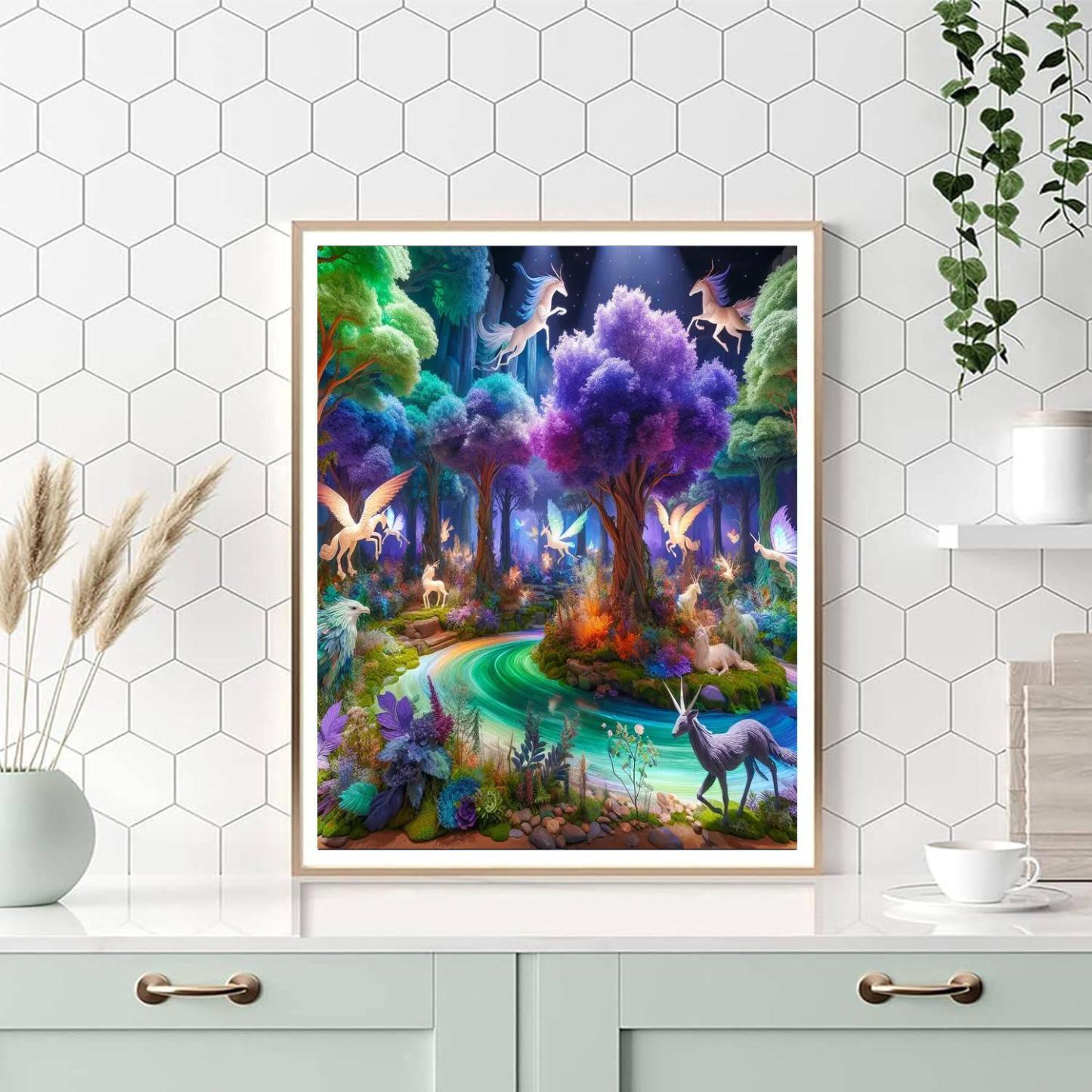 Woodland Faerie Tale Number Painting