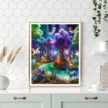 Woodland Faerie Tale Number Painting