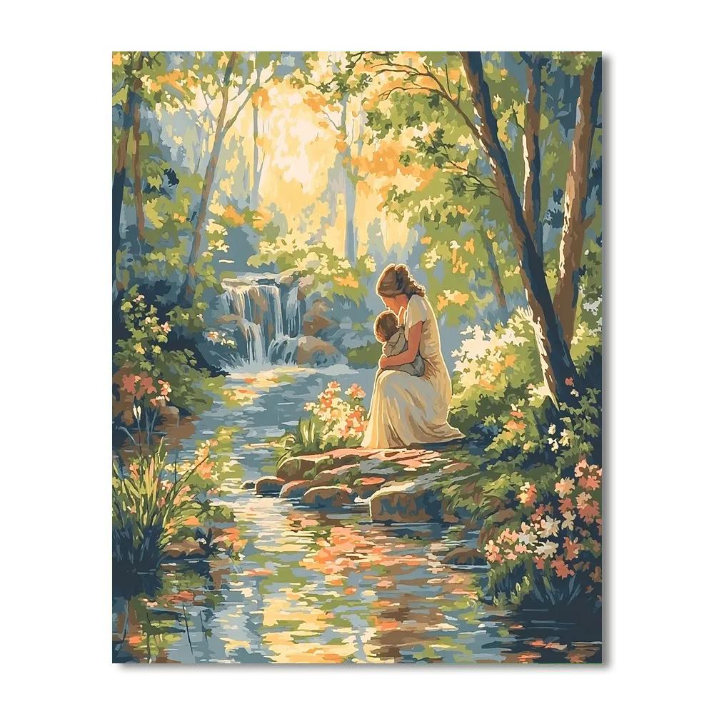 A Mother’s Hug Number Painting