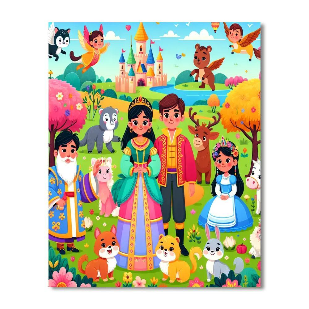 Magical Storybook Paint By Numbers Art