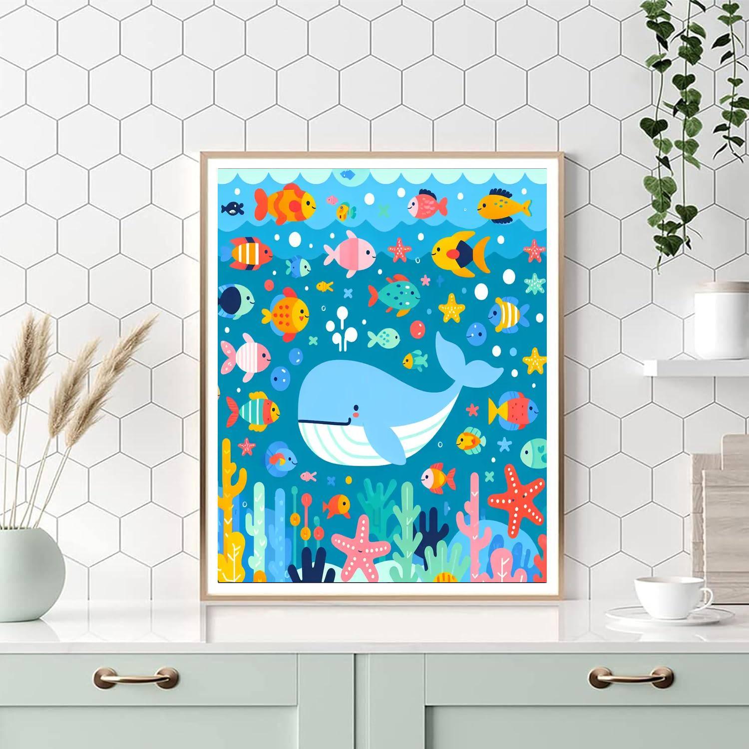 Ocean Life Extravaganza Painting By Numbers Kit