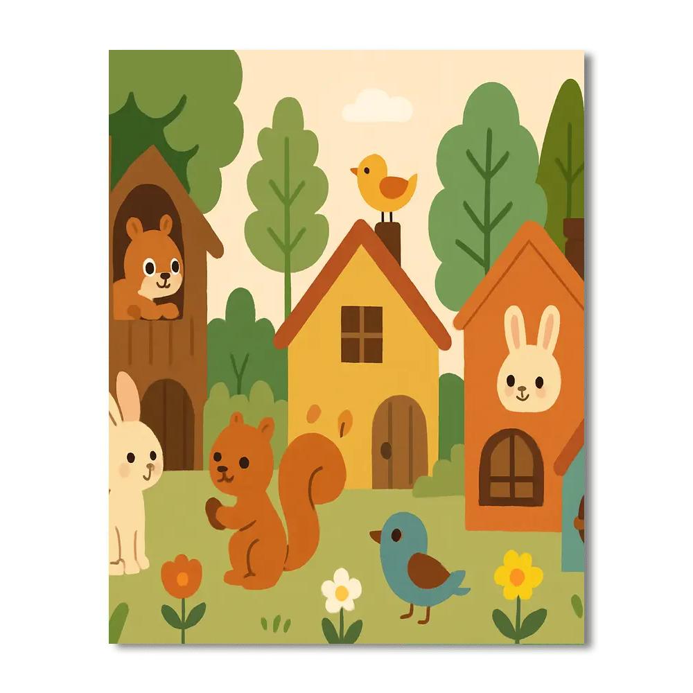Miniature Animal Kingdom Painting By Numbers Kit