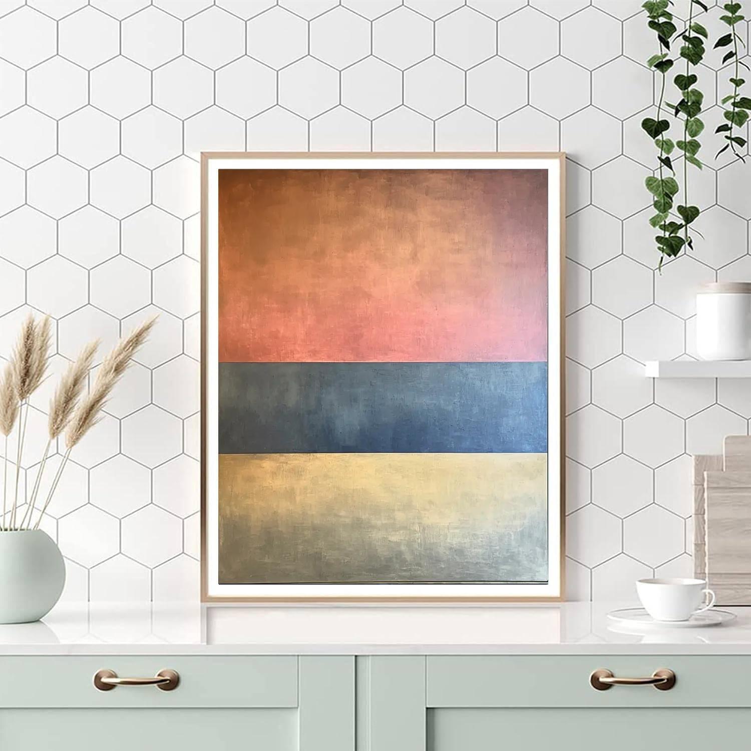 Mark Rothko Inspired Temporal Reflections  Number Painting