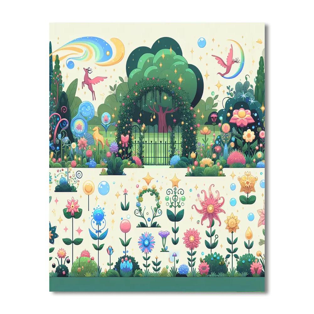 Garden Fantasy DIY Paint By Numbers