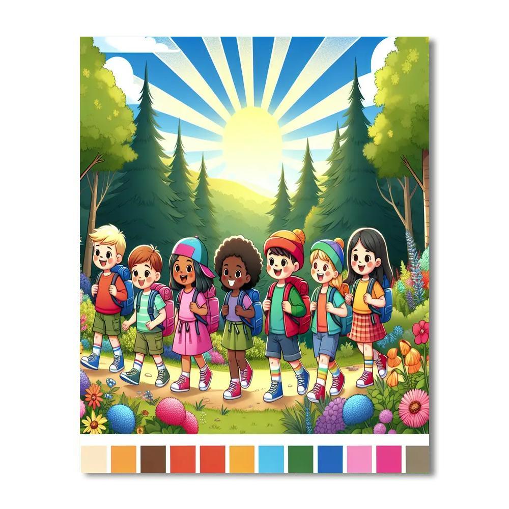 Outdoor Adventures Painting Number Kit