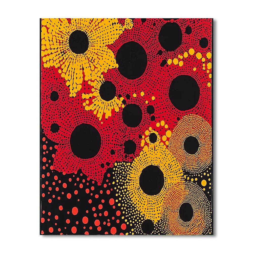 Yayoi Kusama Inspired Eternal Dots  DIY Paint By Numbers