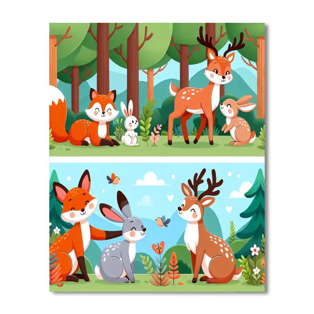 Wonderful Woodland Creatures Paint By Number