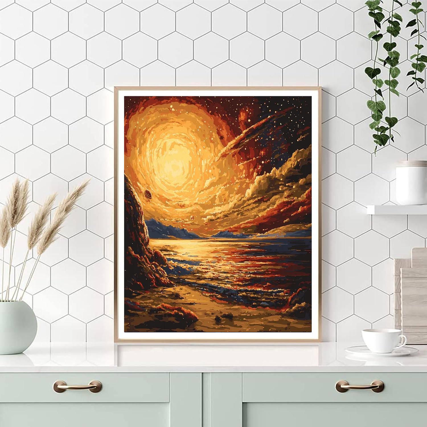 Caravaggio Inspired Cosmic Interlude  Paint By Numbers Kits