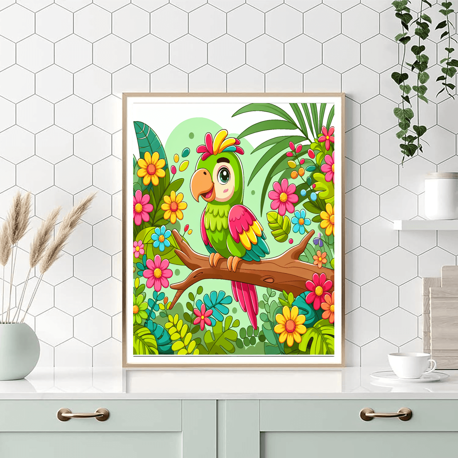 Poppy Parrot Paint By Color