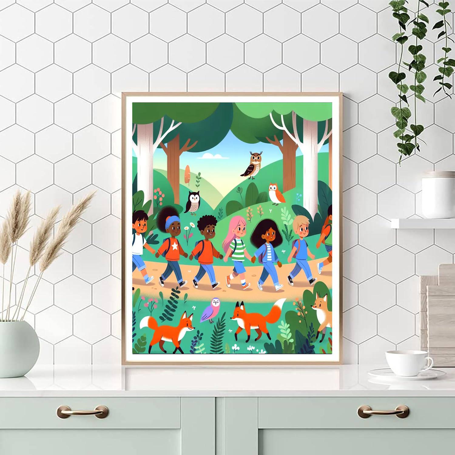 Forest Whisperers Paint By Numbers Art