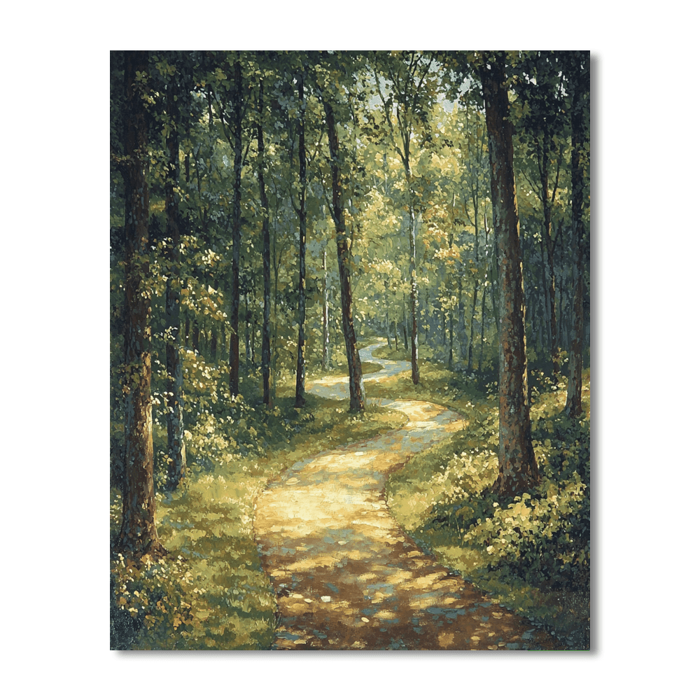 John Constable Inspired Whispering Forest Path  Painting By Numbers Kit