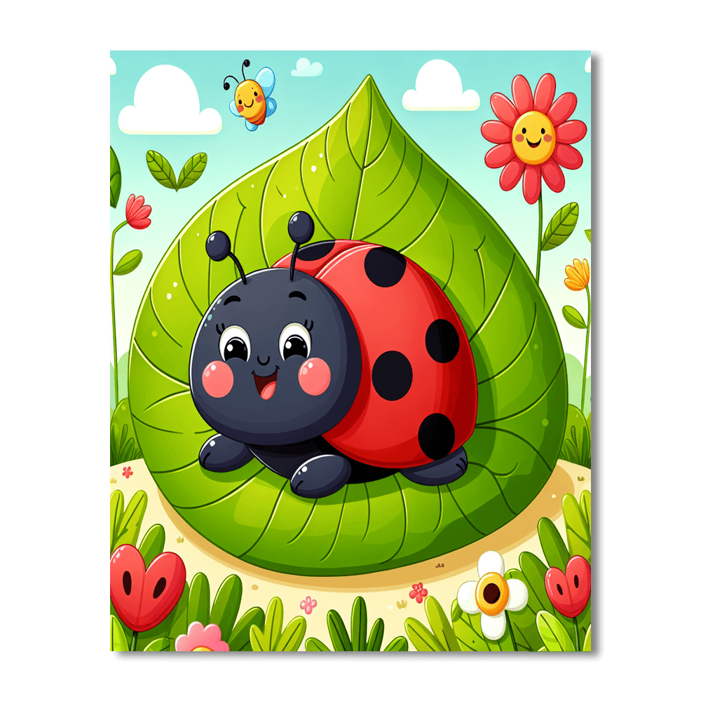 Lovely Ladybird Painting Number Kit